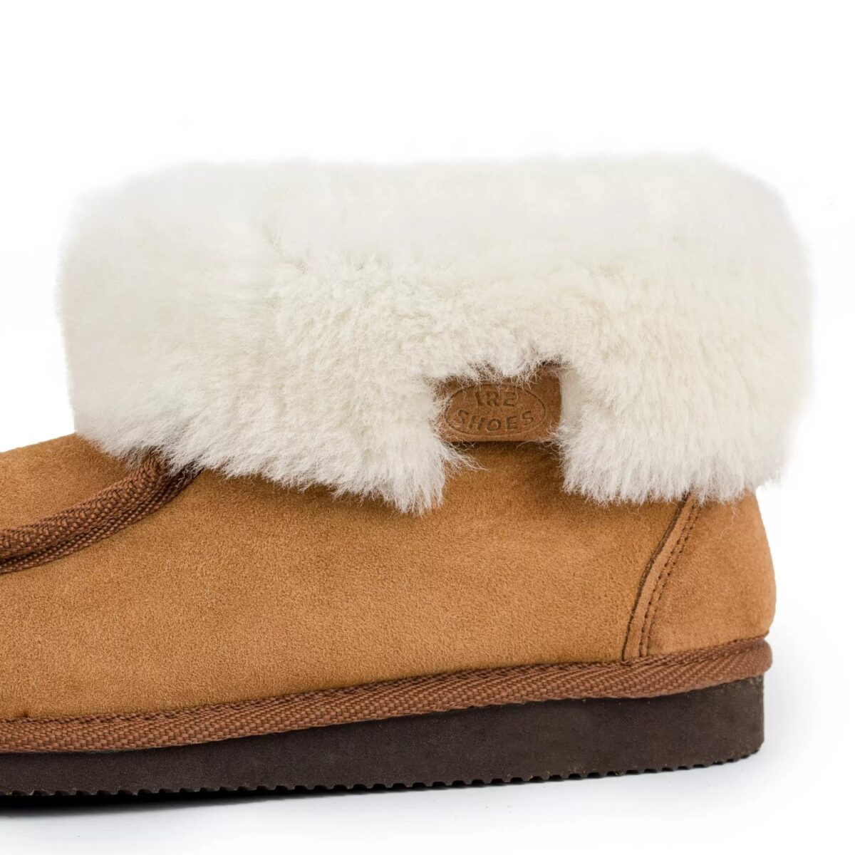 Góralskie bambosze wełniane skórzane laczki IRESHOES - obrazek 3