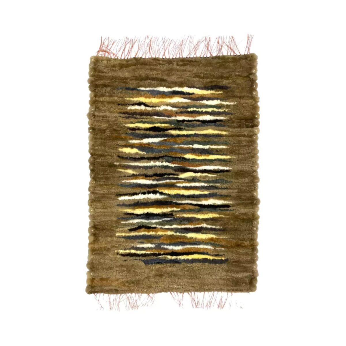 Ciepły wełniany dywan 105 x 70 cm