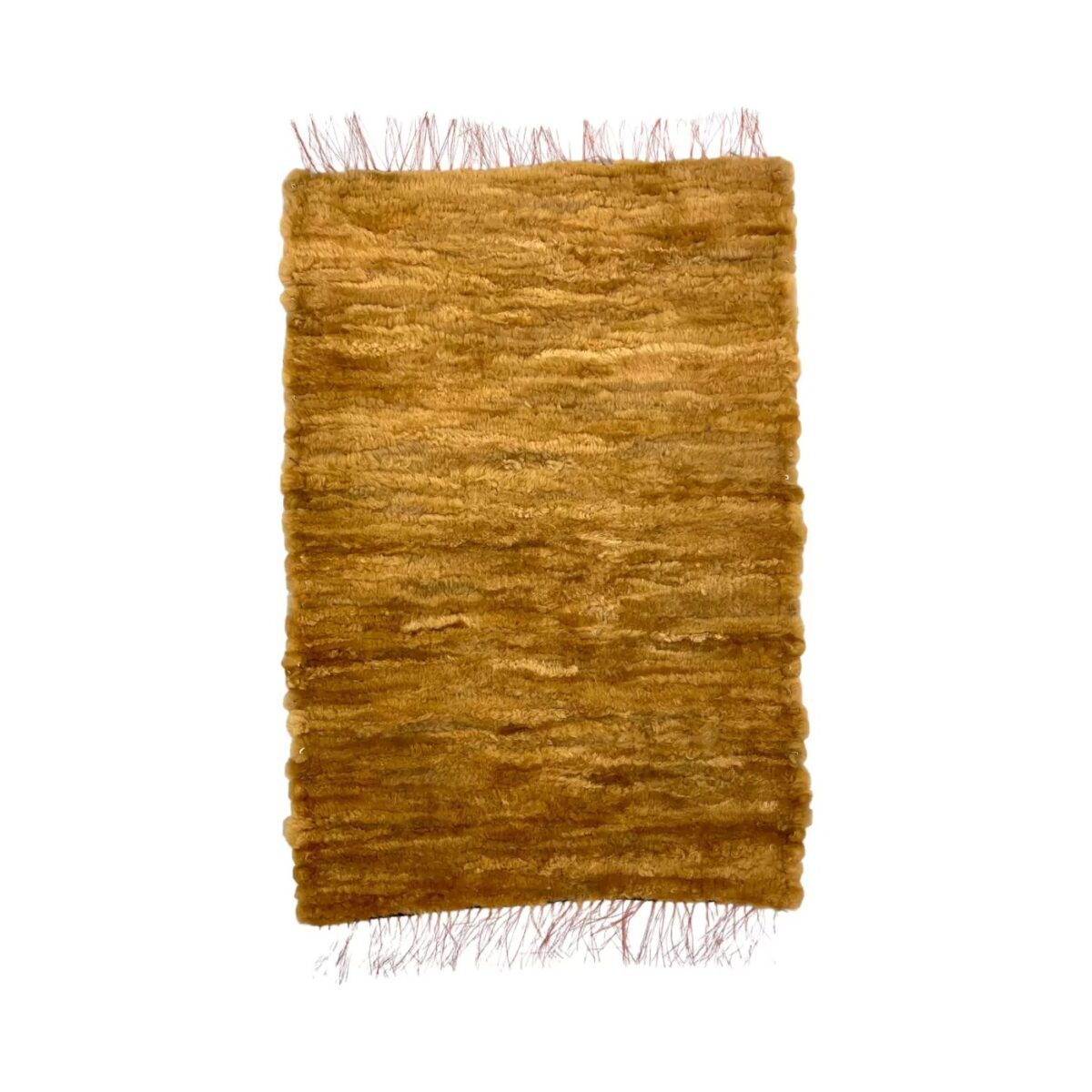 Puchaty wełniany dywan 105 x 70 cm