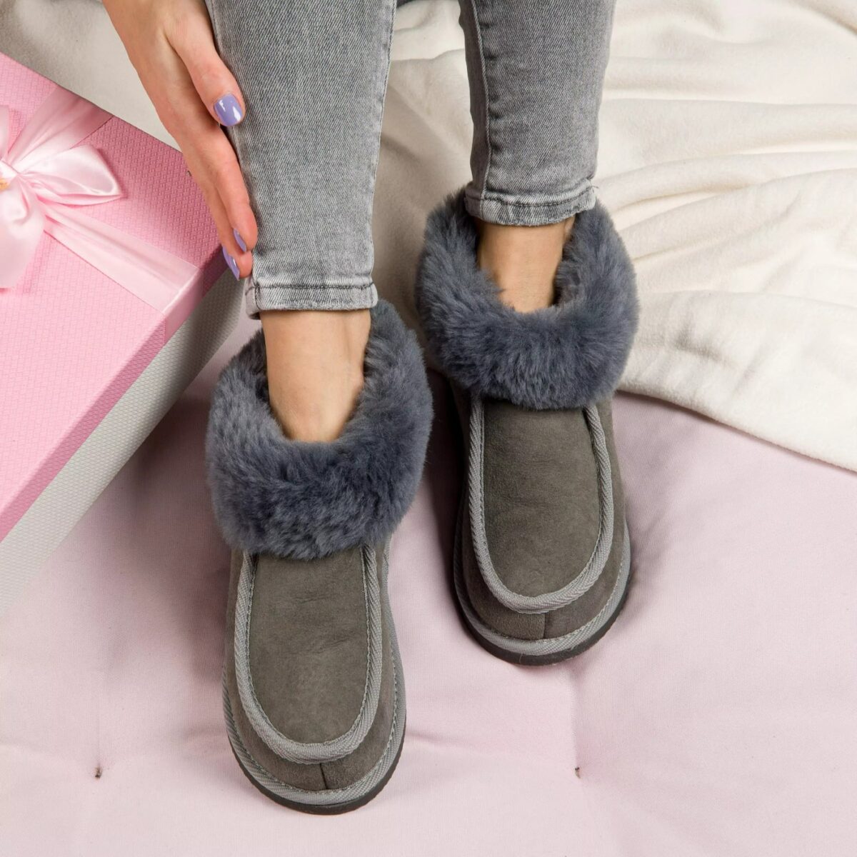 Kapciuchy skórzane IRESHOES – miękkość i ciepło - obrazek 6