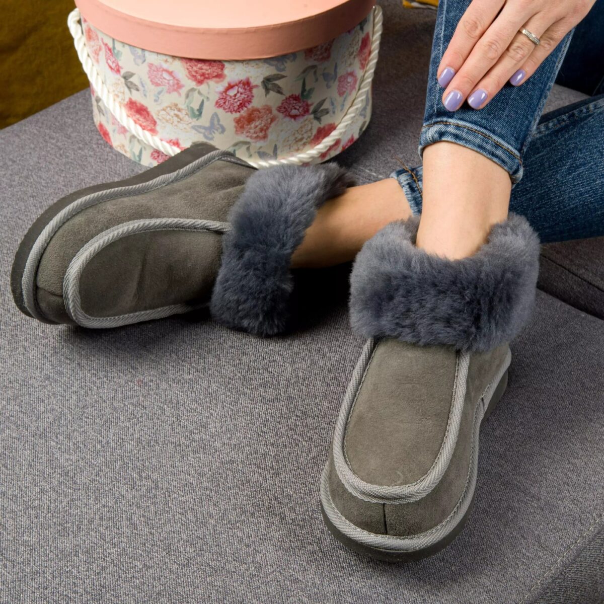 Kapciuchy skórzane IRESHOES – miękkość i ciepło - obrazek 5