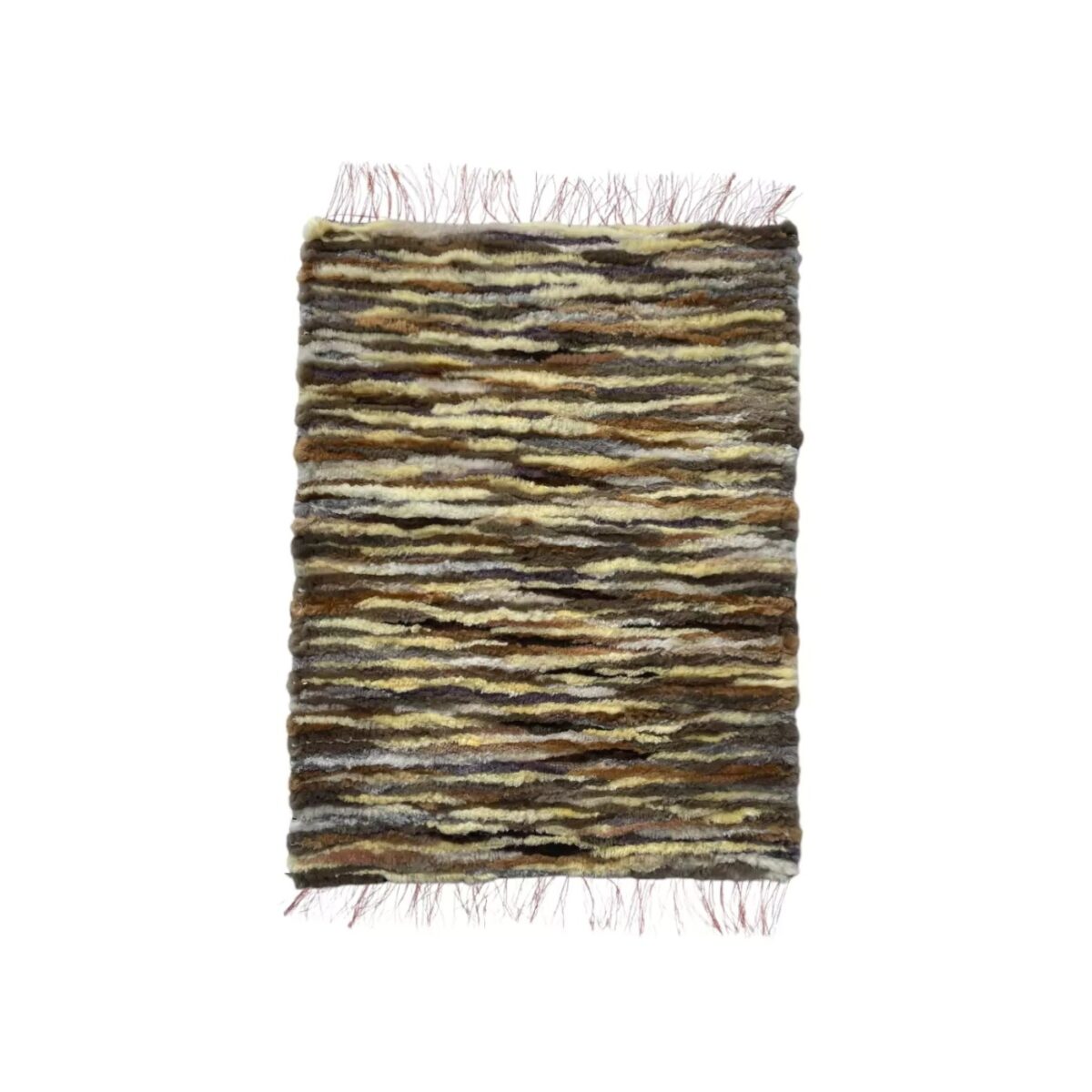 Dywan do salonu FUTRZANY zebra ciepły tkany 105 x 70