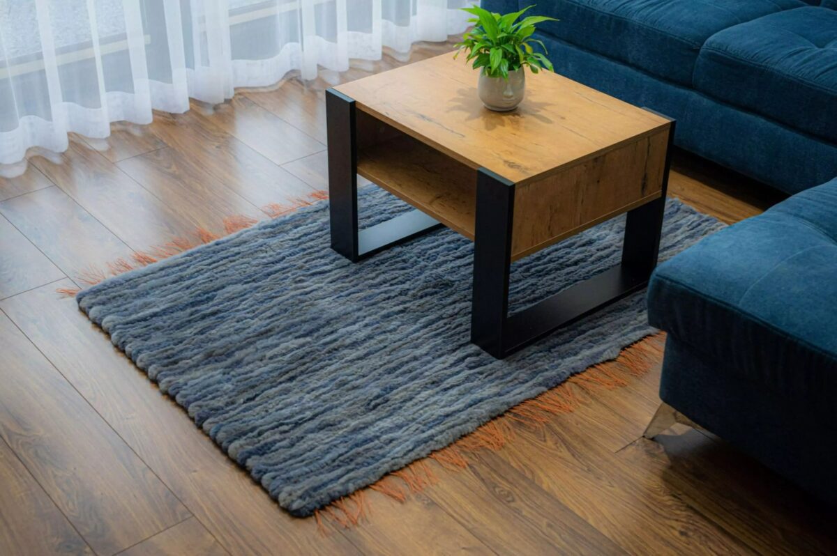 Duży dywan do salonu z prawdziwej wełny 154 cm x 105 cm IreShoes - obrazek 3