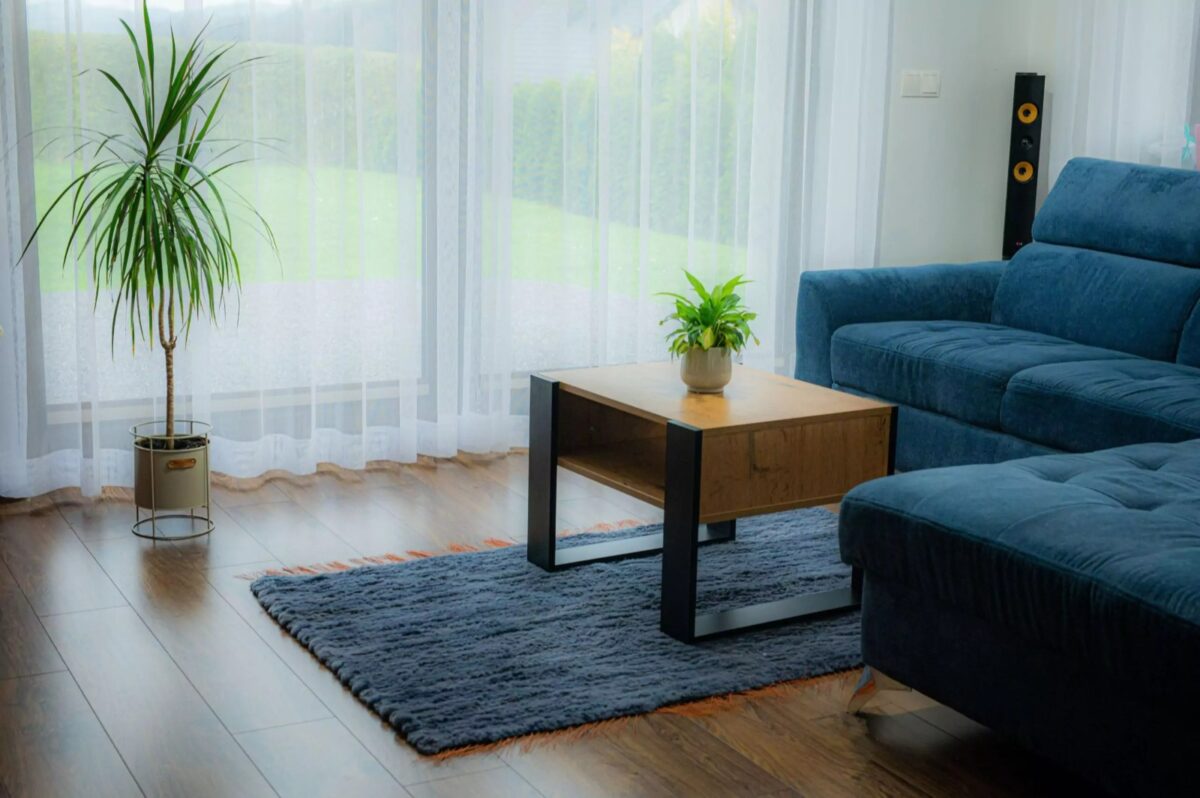 Dywan z naturalnej wełny tkany do pokoju 154x105cm - obrazek 3