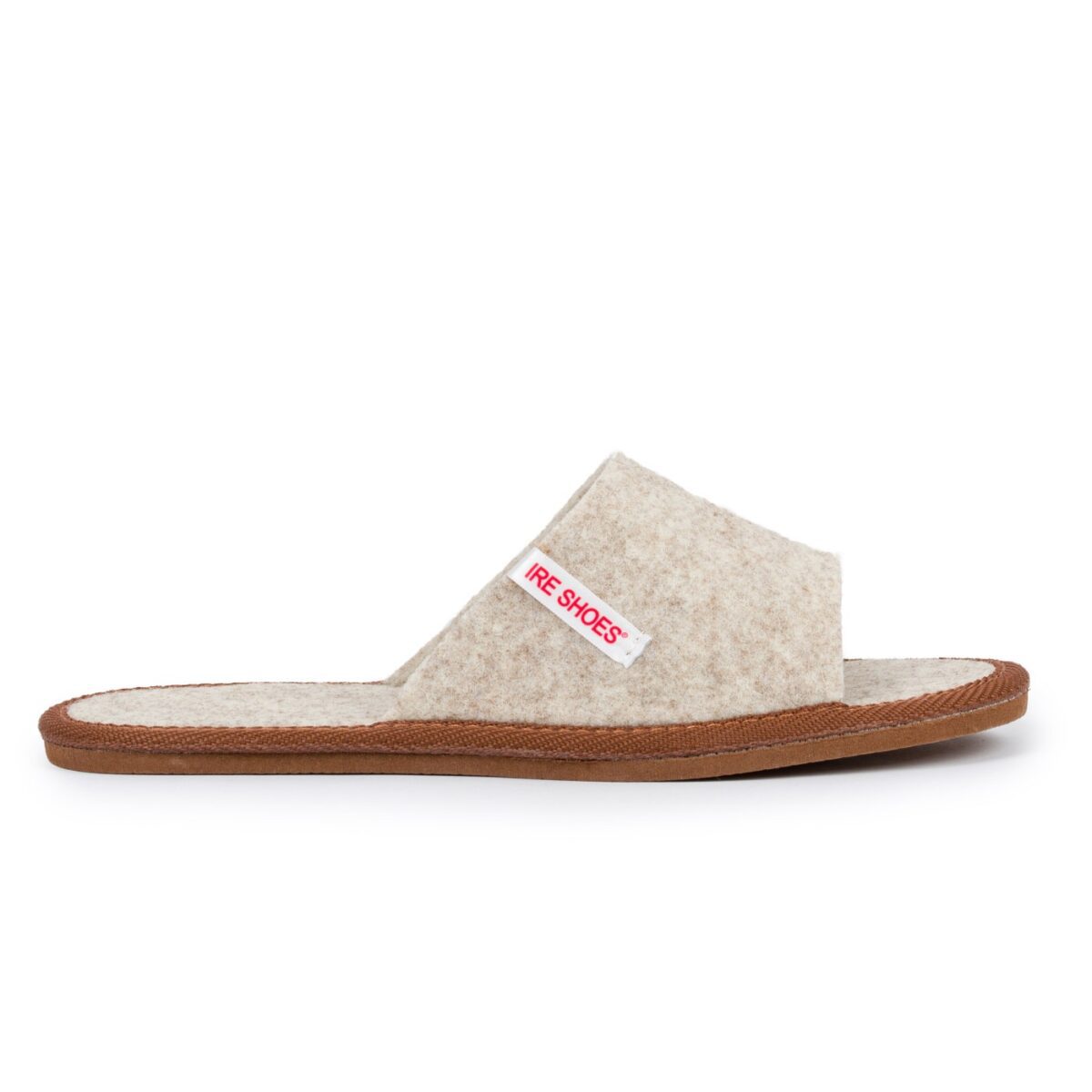 Kapcie Damskie IreShoes Pantofle Naturalny Filc Odkryte - obrazek 2