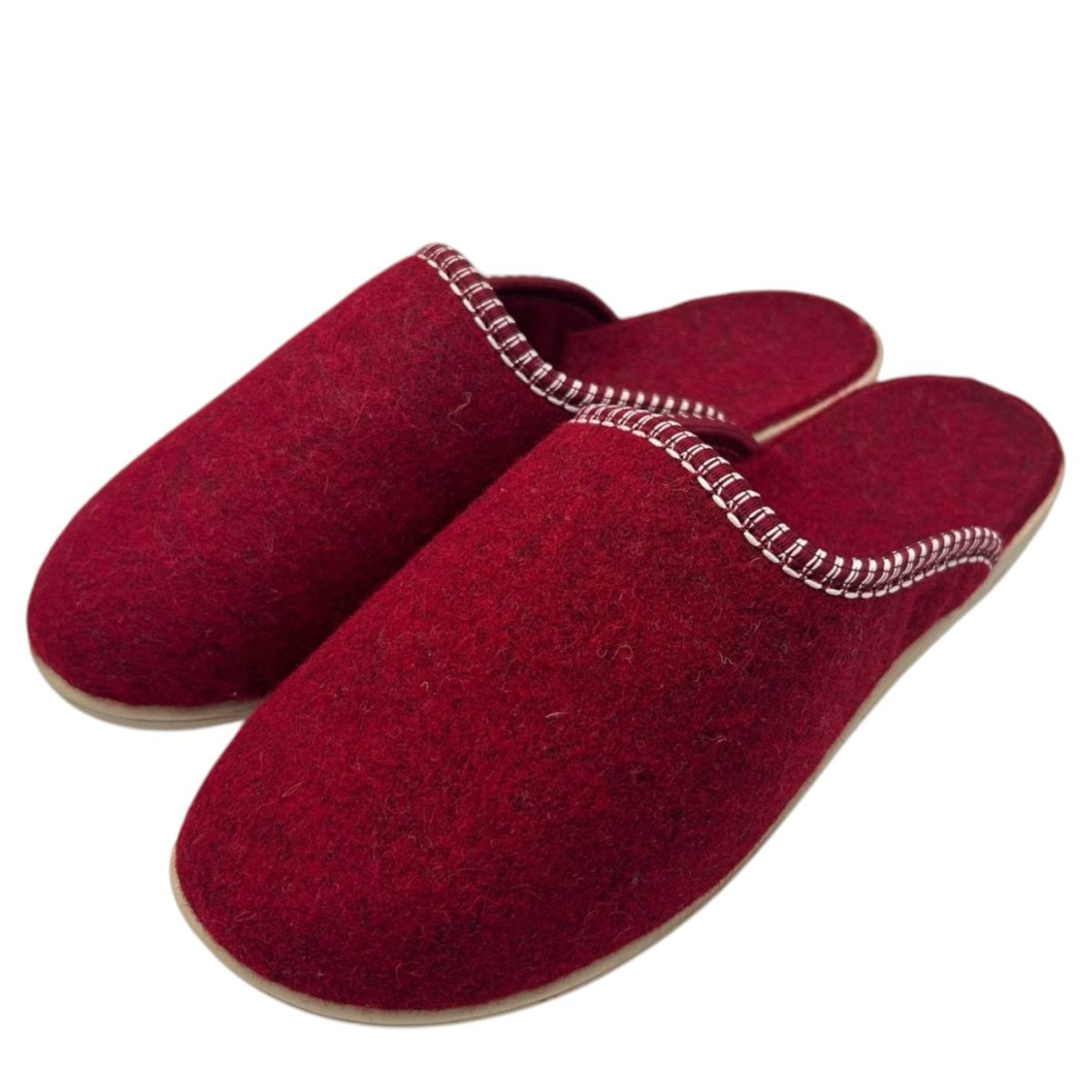 Pantofle damskie kapcie z filcu naturalnego Klapki Domowe IRE SHOES 36-41 - obrazek 2