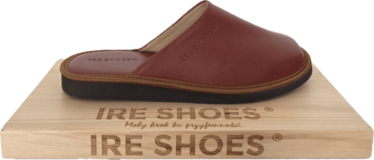 Kapcie męskie skórzane PREMIUM IRE SHOES – eleganckie, zakryte palce