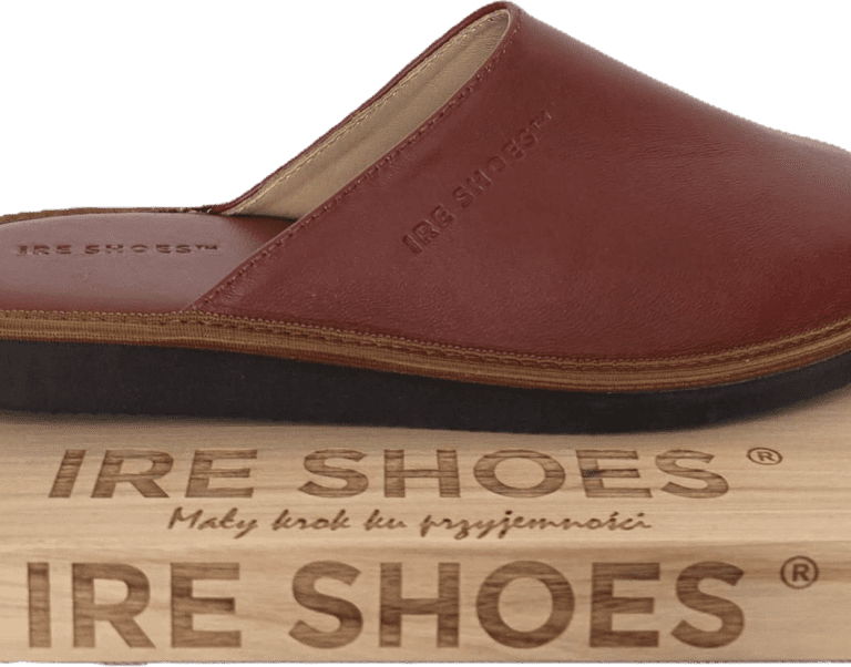 Kapcie męskie skórzane PREMIUM IRE SHOES – eleganckie, zakryte palce