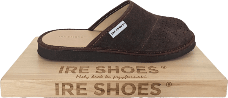 kapcie męskie skórzane welurowe