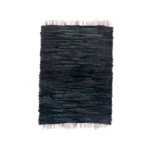 Dywan naturalny wełniany ciemny 105×70 cm