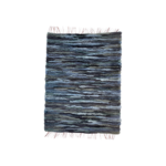 Wielokolorowy dywan. Z wełny owczej. Odcienie szarości. 105×70 cm