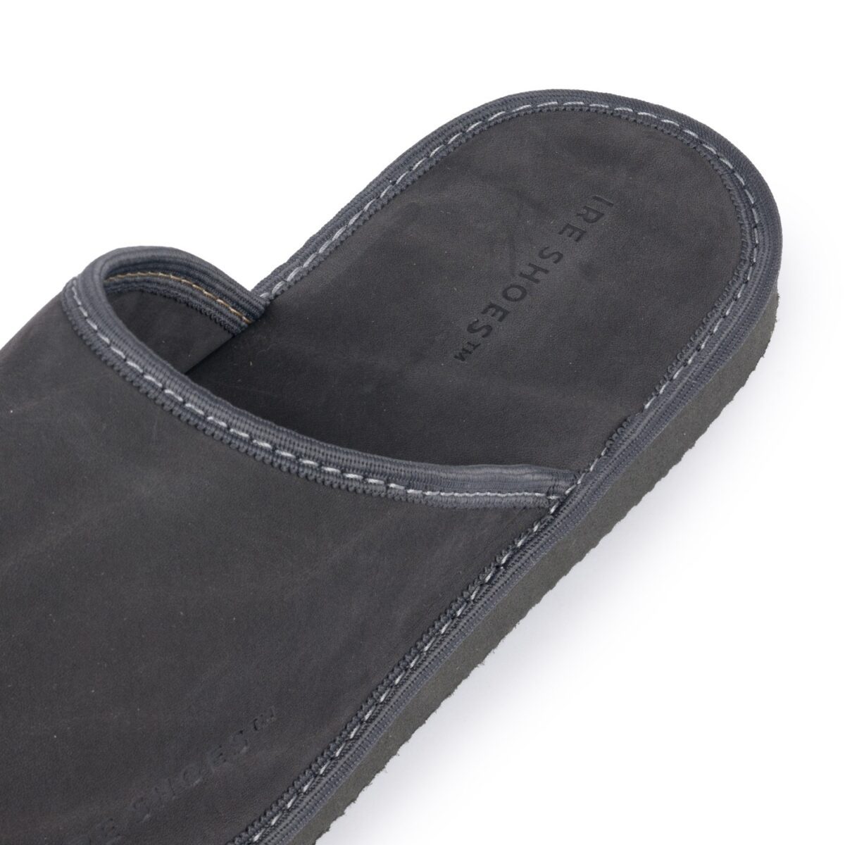 Kapcie Skórzane Męskie IRESHOES nubuk 41-46 klapki ciapy miękkie wygodne - obrazek 2