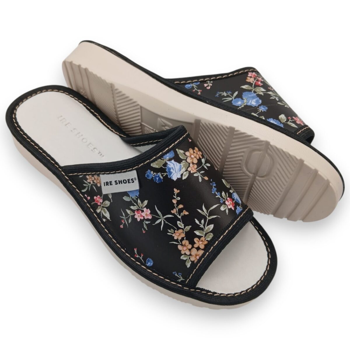 Klapki skórzane damskie IRE SHOES lekkie wygodne na lato