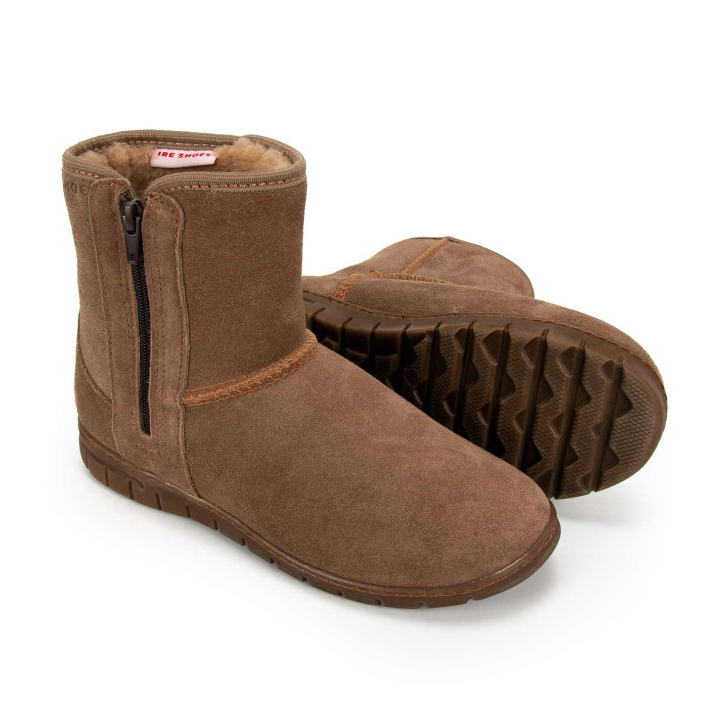 Polskie skórzane botki śniegowce kozaki IRE SHOES ocieplane wełną - obrazek 2