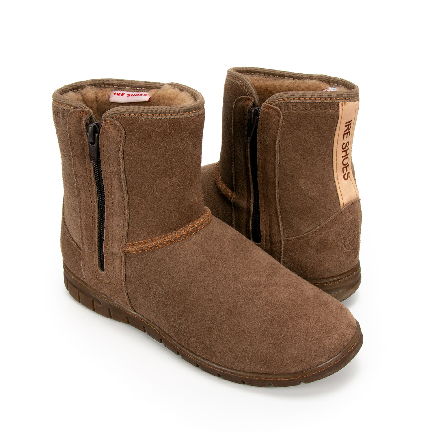 Polskie skórzane botki śniegowce kozaki IRE SHOES ocieplane wełną - obrazek 3