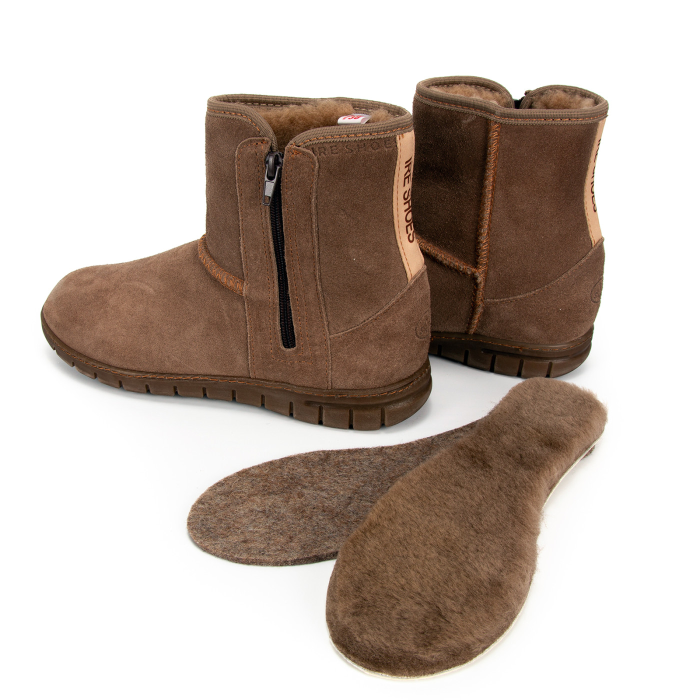 Polskie skórzane botki śniegowce kozaki IRE SHOES ocieplane wełną - obrazek 4