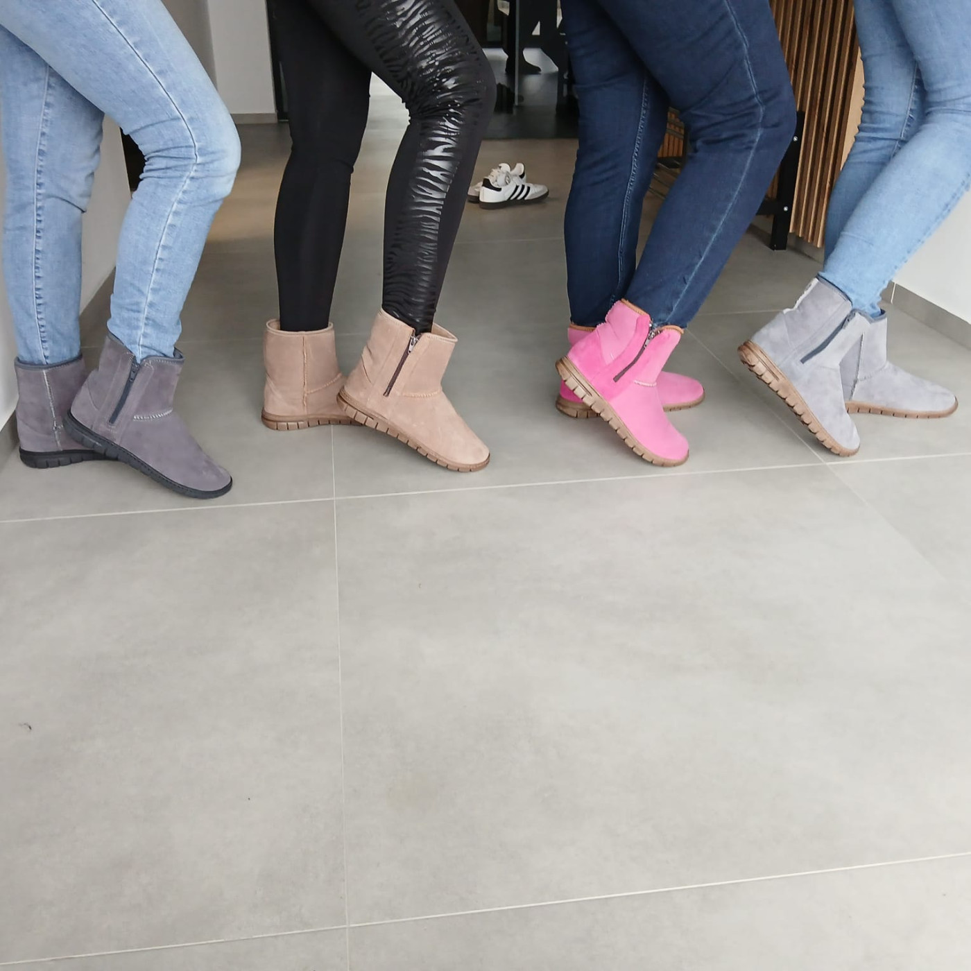 Polskie skórzane botki śniegowce kozaki IRE SHOES ocieplane wełną - obrazek 5