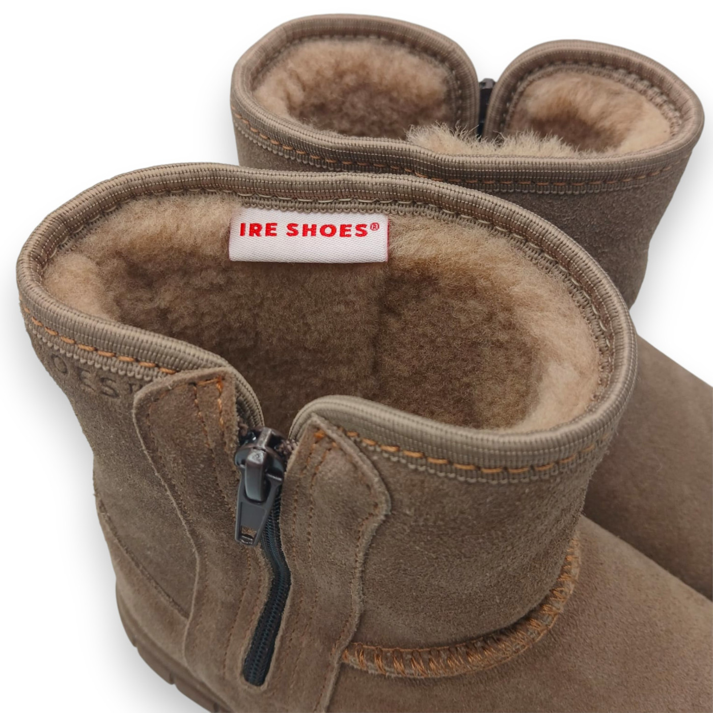 Polskie skórzane botki śniegowce kozaki IRE SHOES ocieplane wełną - obrazek 8