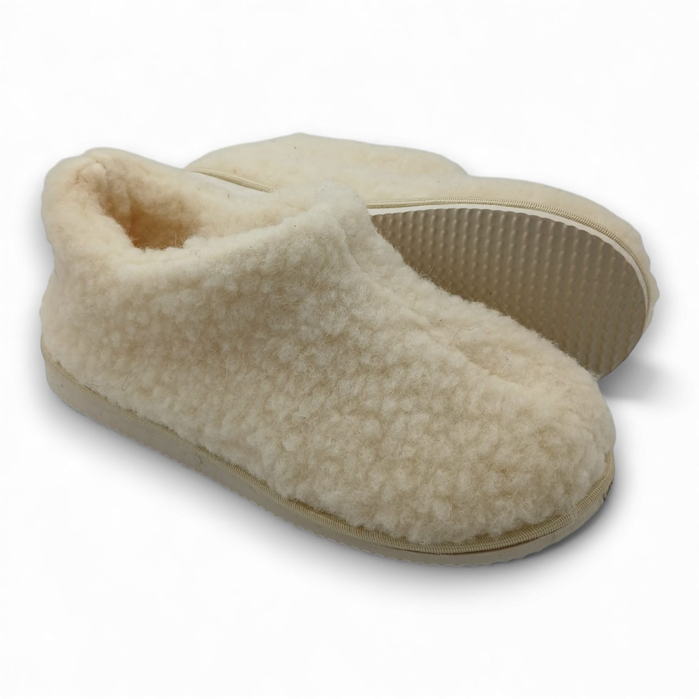 Kapcie damskie wełniane z runa owczego IRE SHOES ocieplane miękkie - obrazek 3
