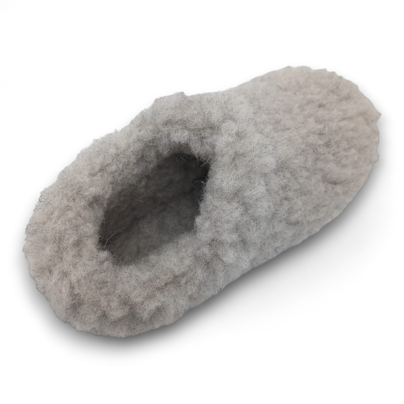 Kapcie dziecięce wełniane z runa owczego IRE SHOES szare ciepłe miękkie - obrazek 8