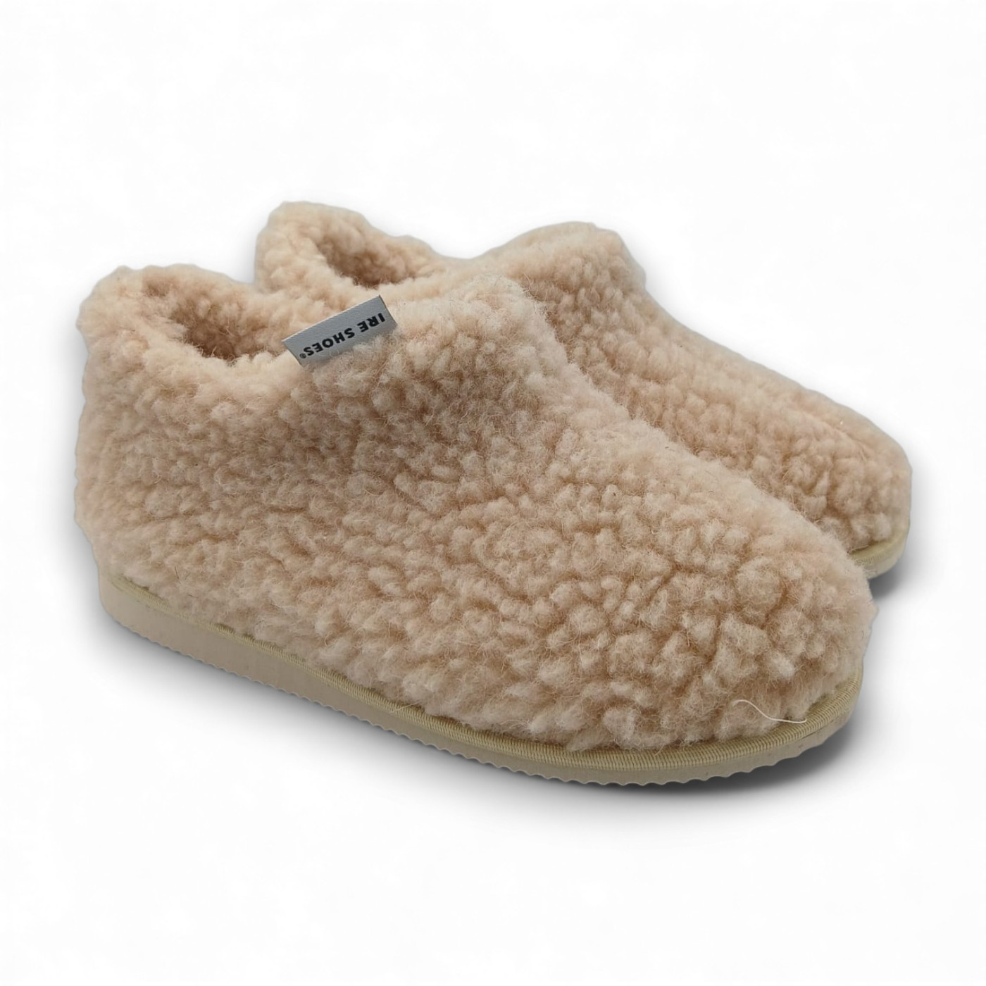 Kapcie damskie wełniane z runa owczego IRE SHOES ocieplane miękkie - obrazek 2